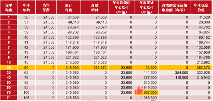 中荷金生岁享年金险4